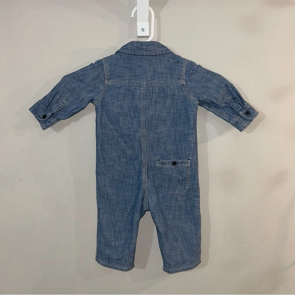Baby Gap Denim Jumpsuit Size 6-12 month